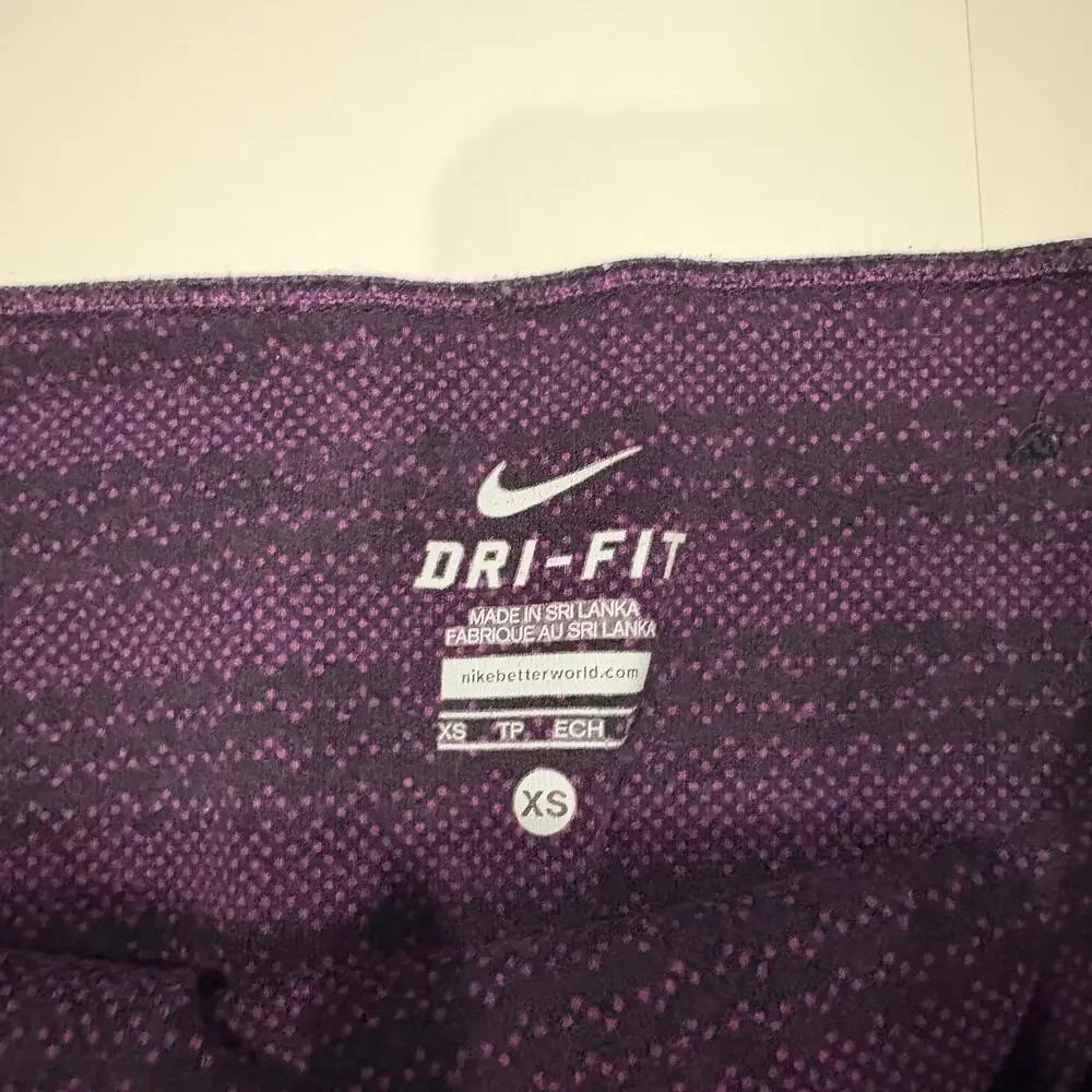 Nike Purple Sweater Pattern Leggings